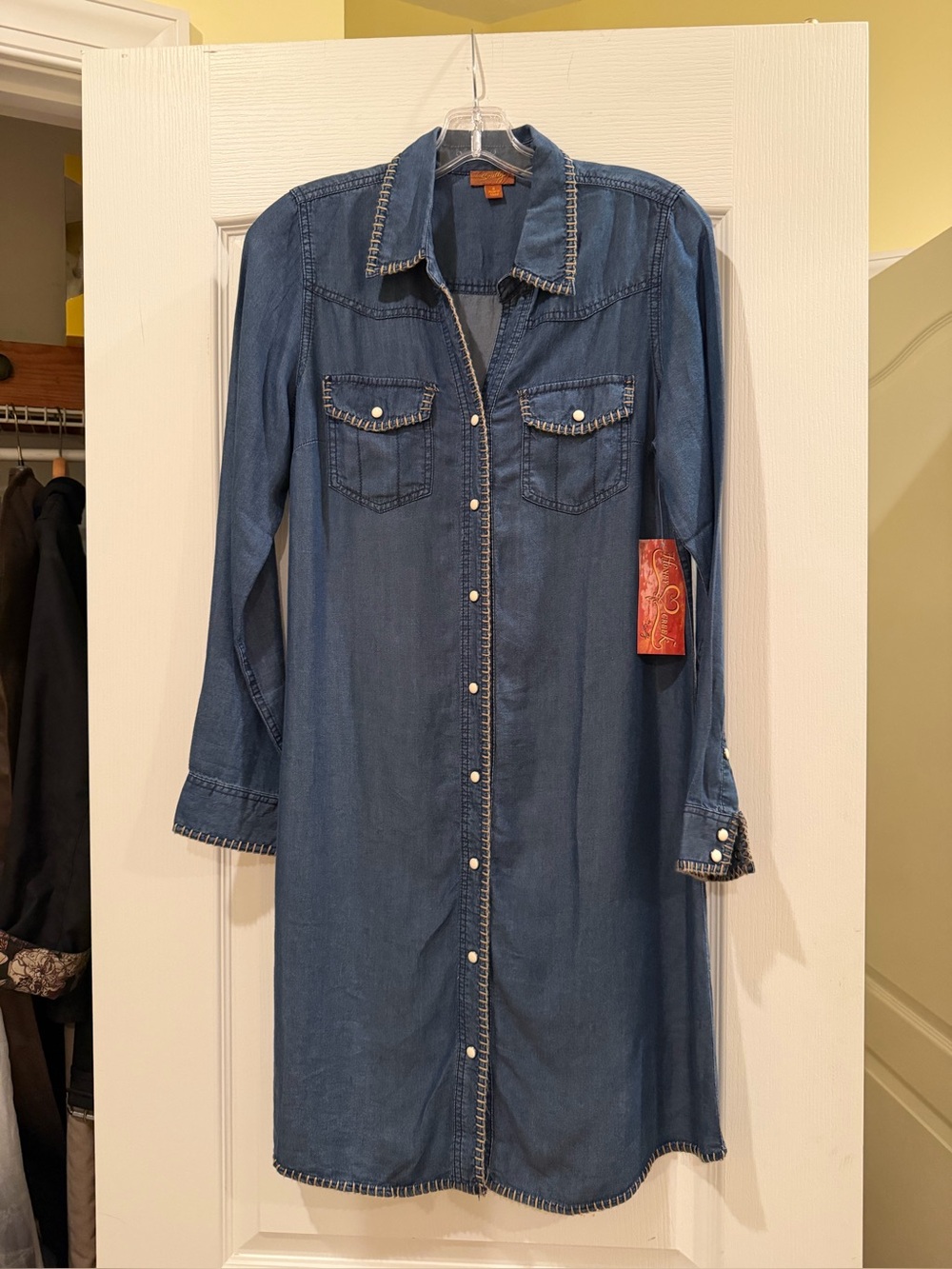 Scully Honey Creek Whipstitch Denim Dress